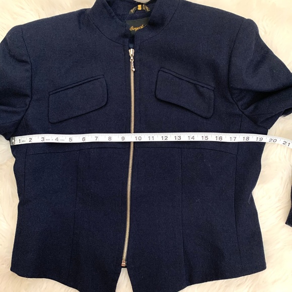 Giorgio Sant Angelo Pure Wool Navy Jacket - Picture 6 of 7